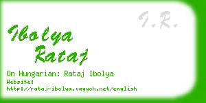 ibolya rataj business card